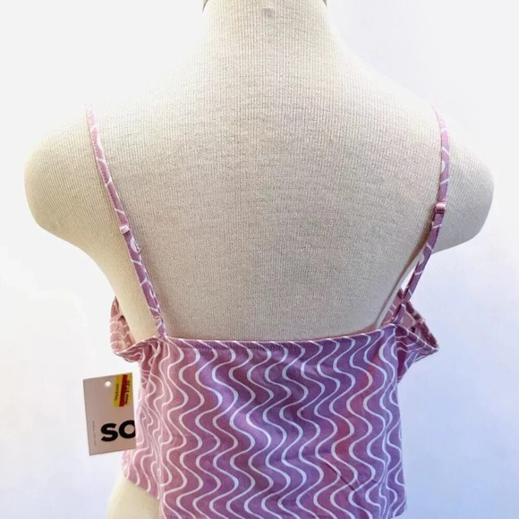 NWT SO GOODS FOR LIFE Juniors Sleeveless Straps Pullover V-Neck Purple Top Sz XL - Picture 7 of 10